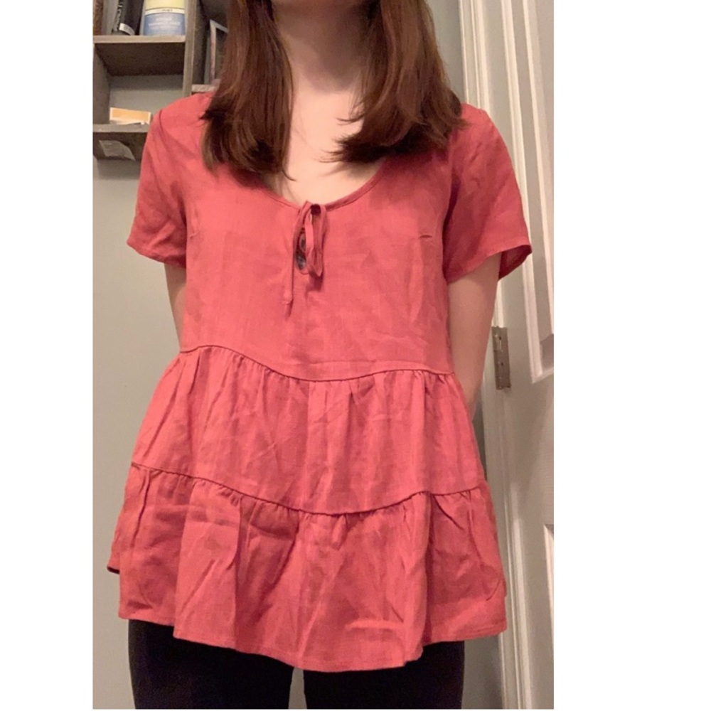 Red blouse
